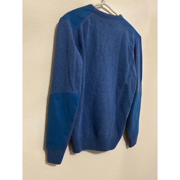 Beretta Wool Sweater Mens Size Small Blue Knit Pullover Jumper Made in Italy - Picture 10 of 12